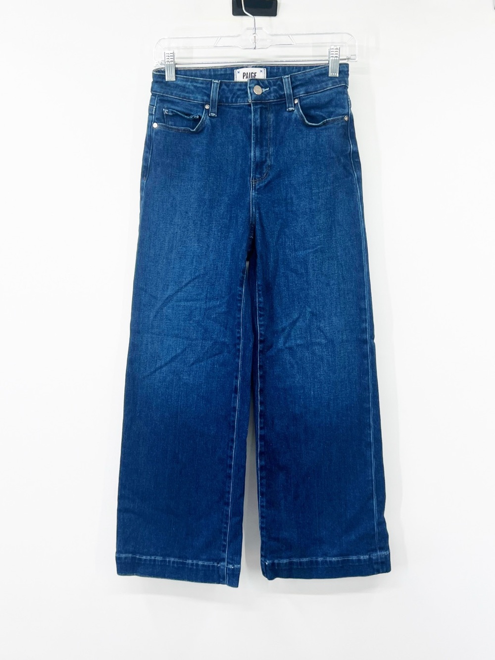 Paige Anessa High Rise Wide Leg Jeans in Disco